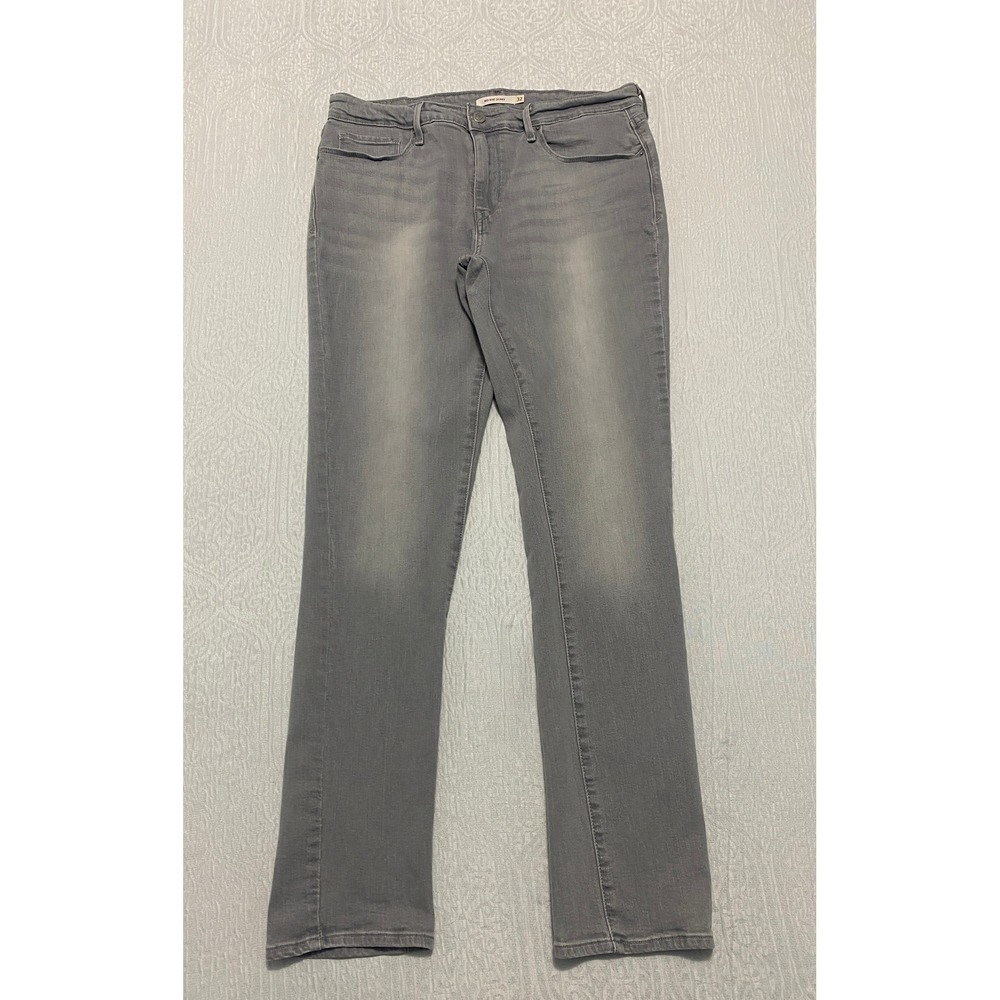 Levi's Mid Rise Skinny Women's Jeans Size 32 Gray Denim Comfort Stretch